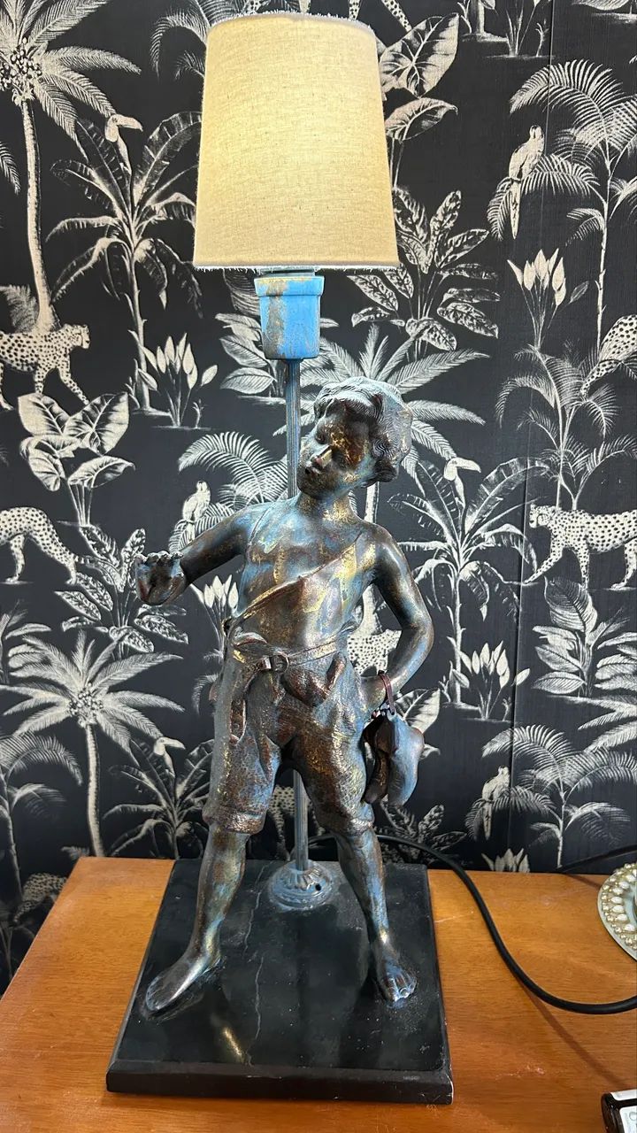 Abajour antigo Puro Bronze - Foto 2