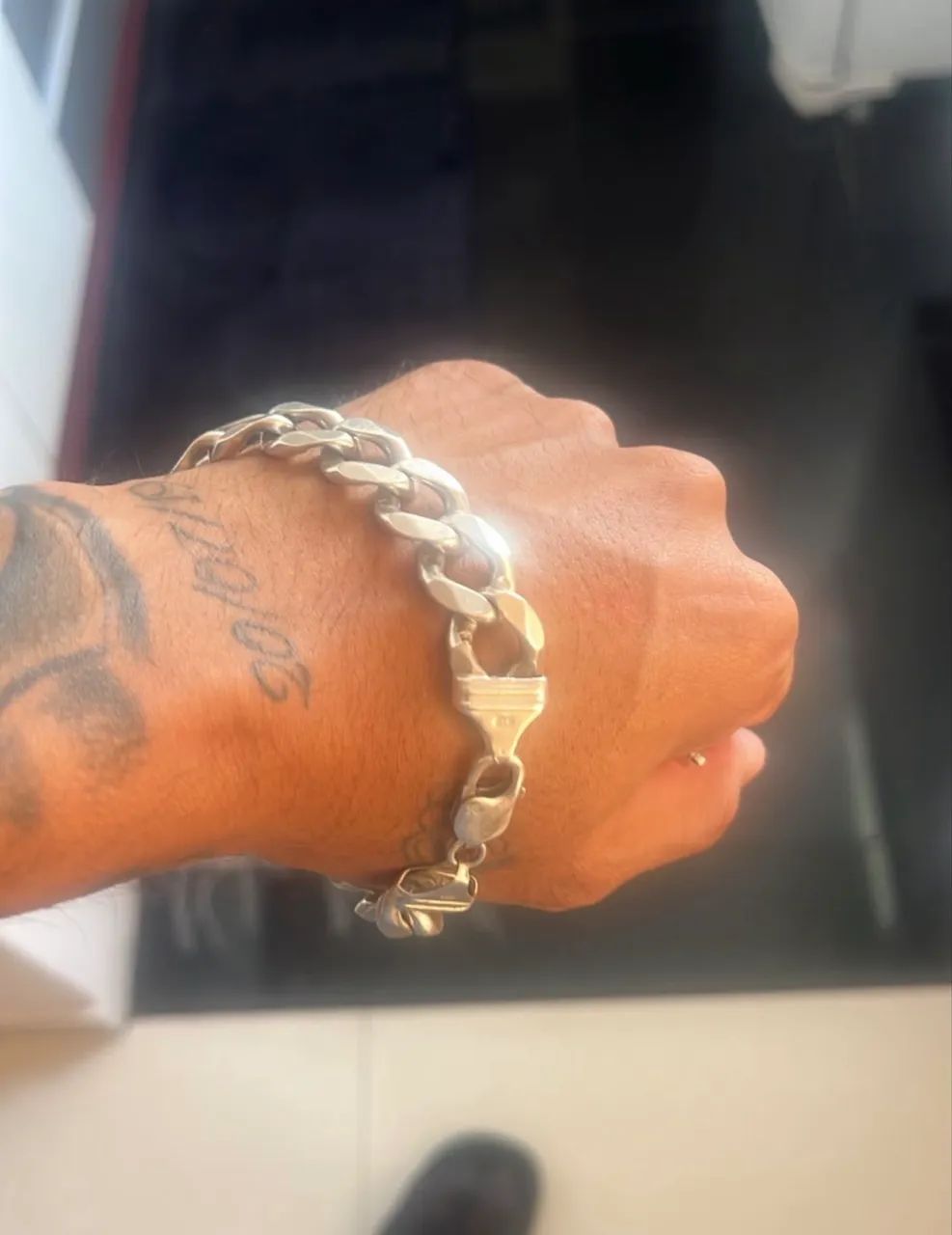 Pulseira de prata  - Foto 3