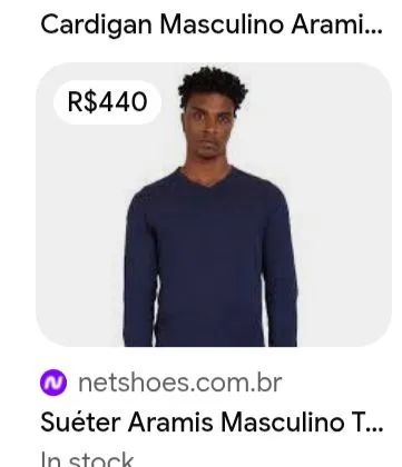 Suéter masculino Aramis M - Foto 3