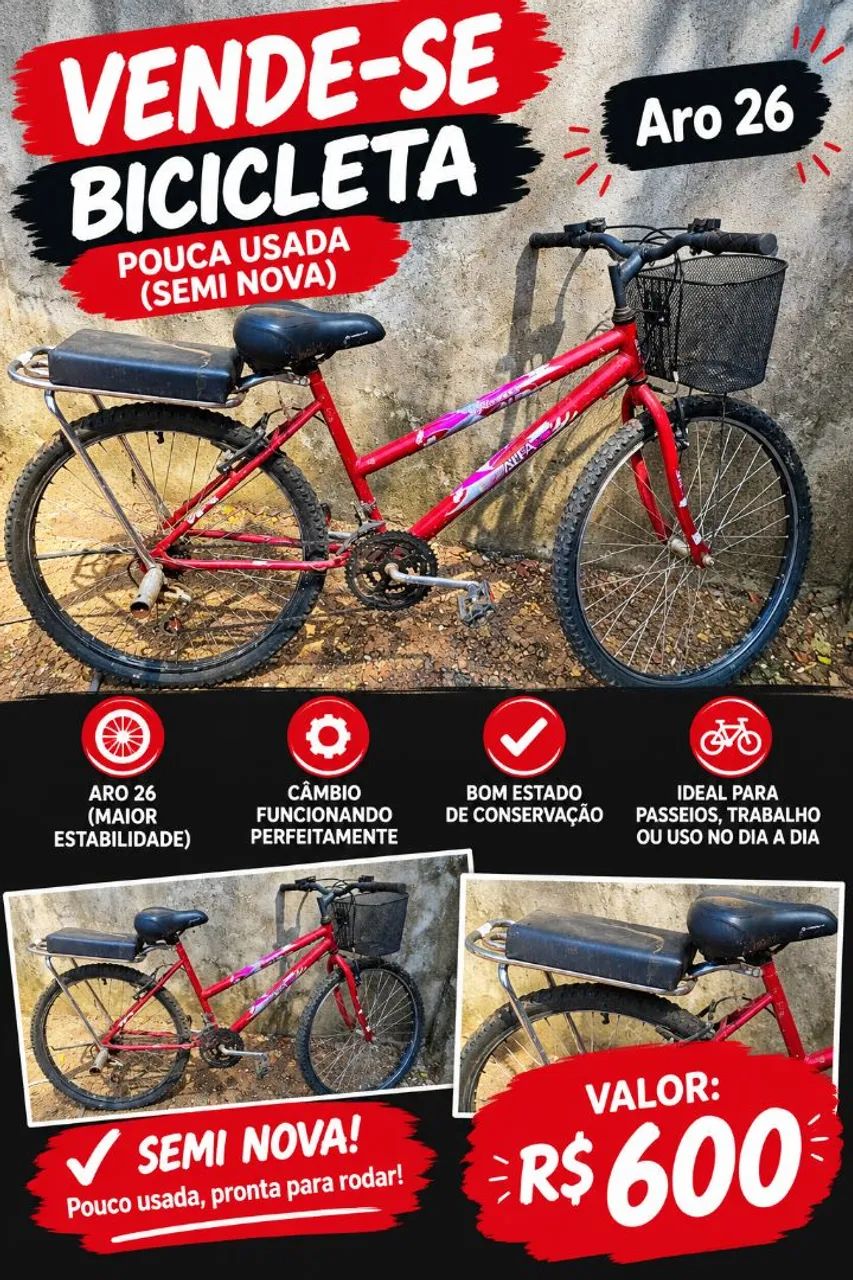 Bicicleta aro 26 - Foto 4