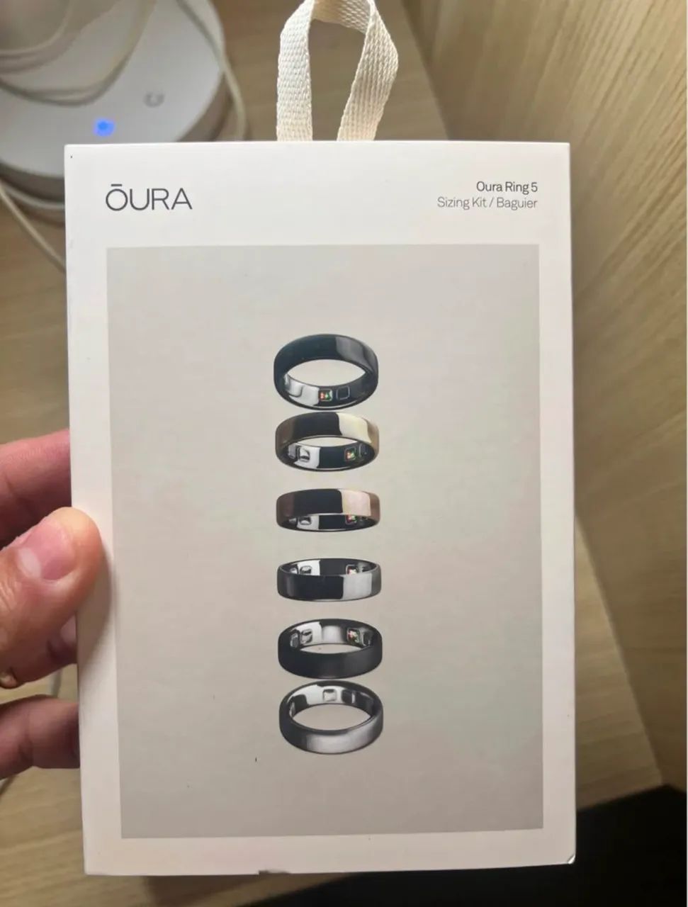 ALUGUEL Anel Oura Ring 5 Sizing Kit provador