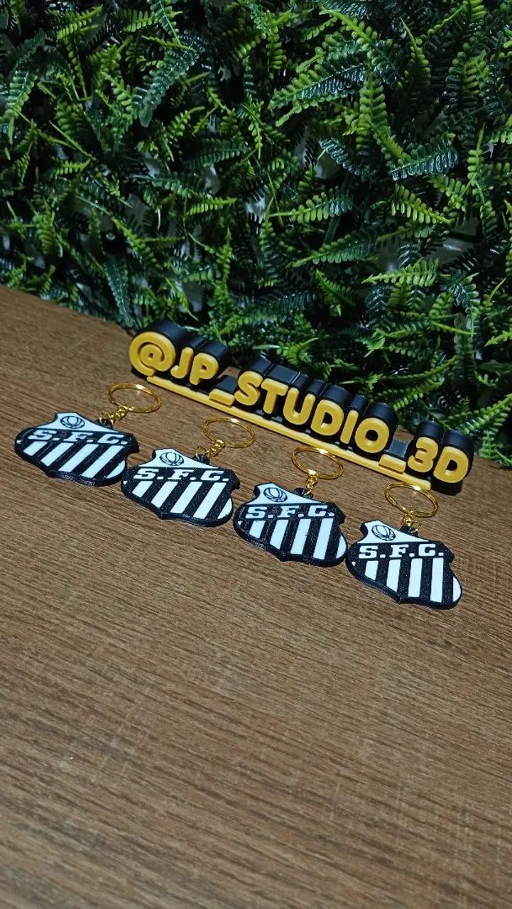 Kit 4 chaveiros do Santos FC - Foto 2