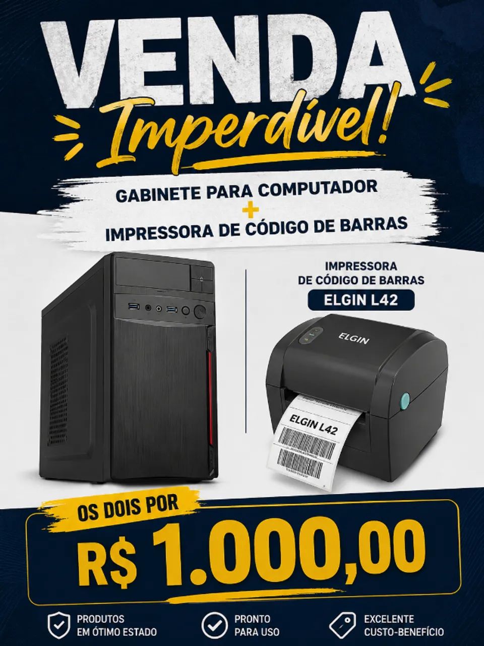 Impressora Código de Barras Elgin l42