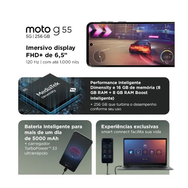 Moto G55 5G 256GB 8GB RAM - Foto 4