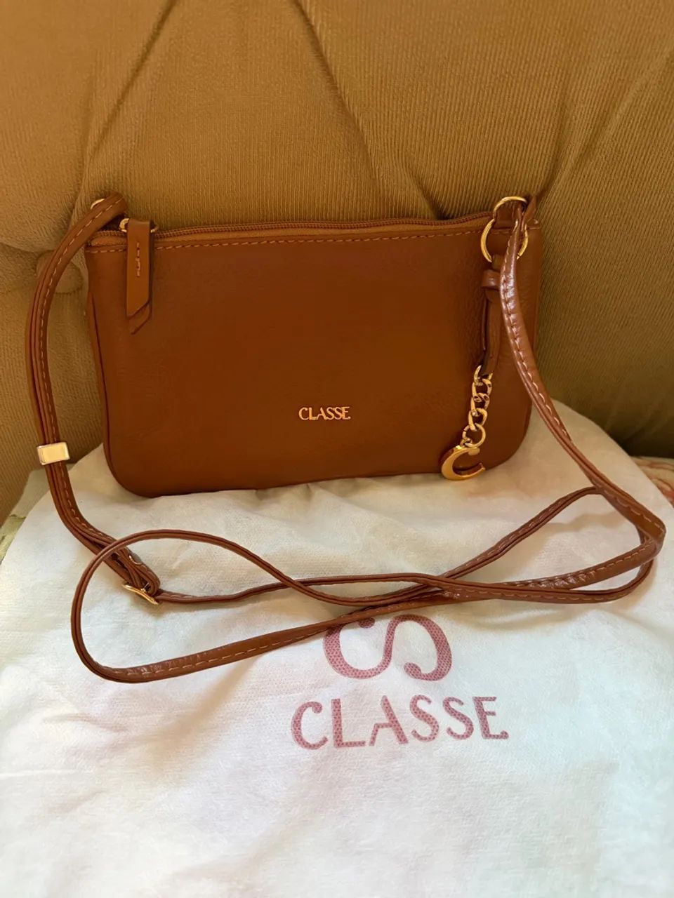 Bolsa nova classe couro 