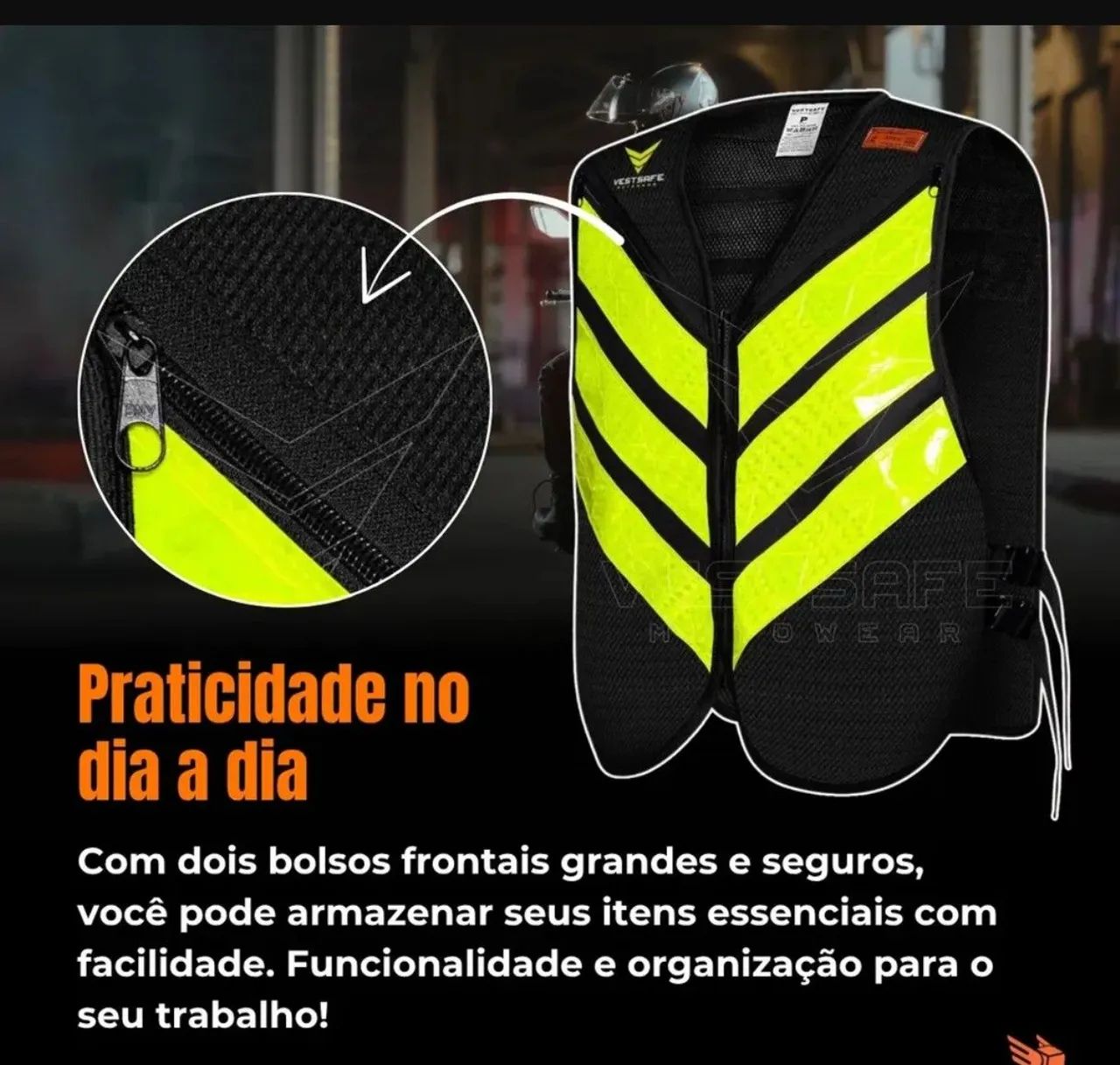 Colete motrix motoboy tamanho M - Foto 4