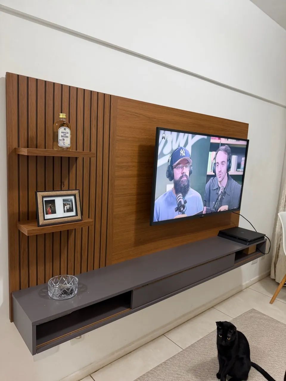 Painel Para Tv Ate 60 Polegadas 1 Porta + 2 prateleiras - Foto 2