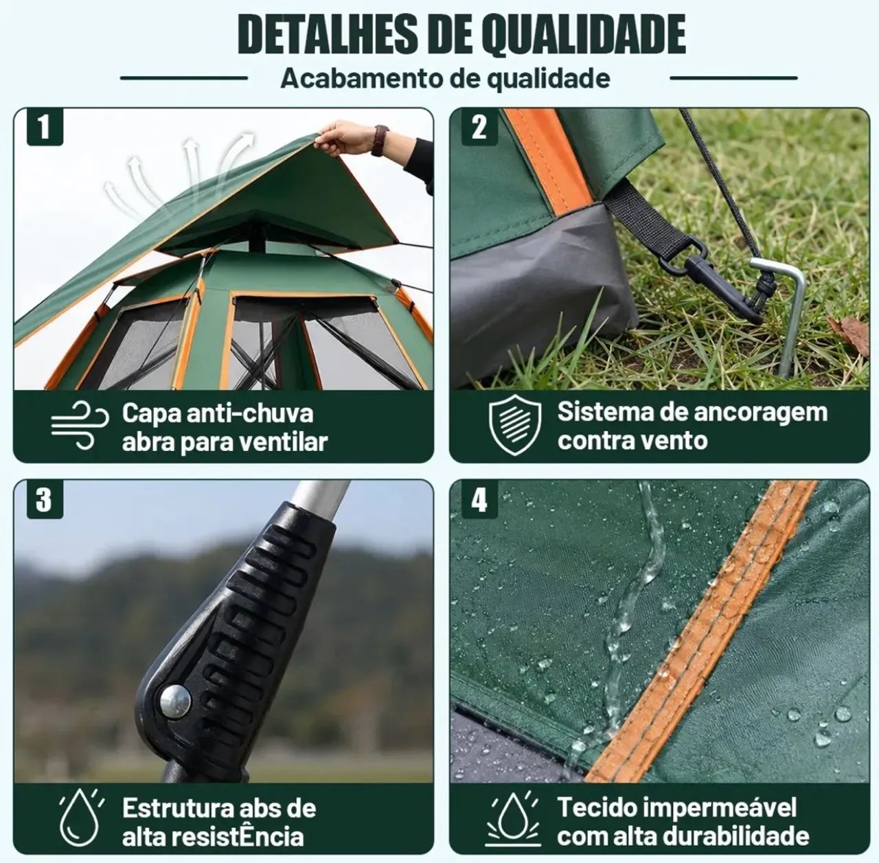 BARRACA AUTOMÁTICA 4/5 PESSOAS - Foto 3