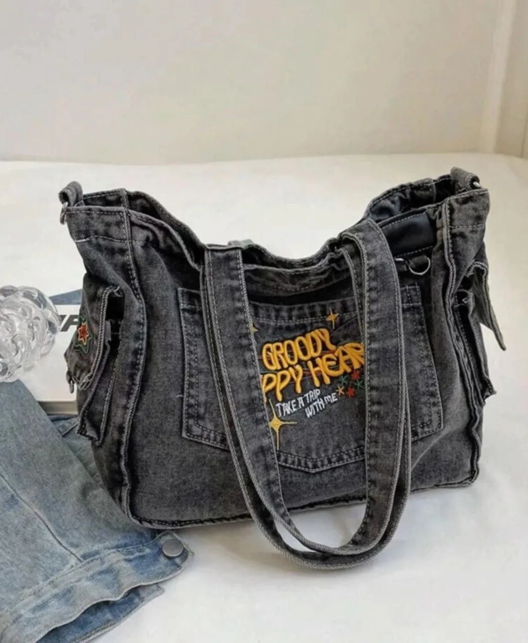 Bolsa Jeans Chumbo  - Foto 2