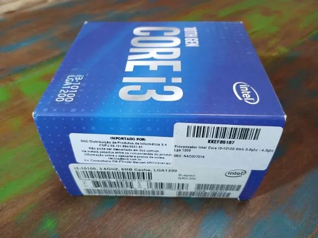 Caixa vazia do Intel Core I3 10100 10º geração - Foto 3