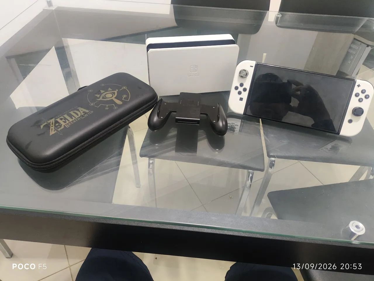 Nintendo Switch OLED + MicroSD 128GB + Acessórios