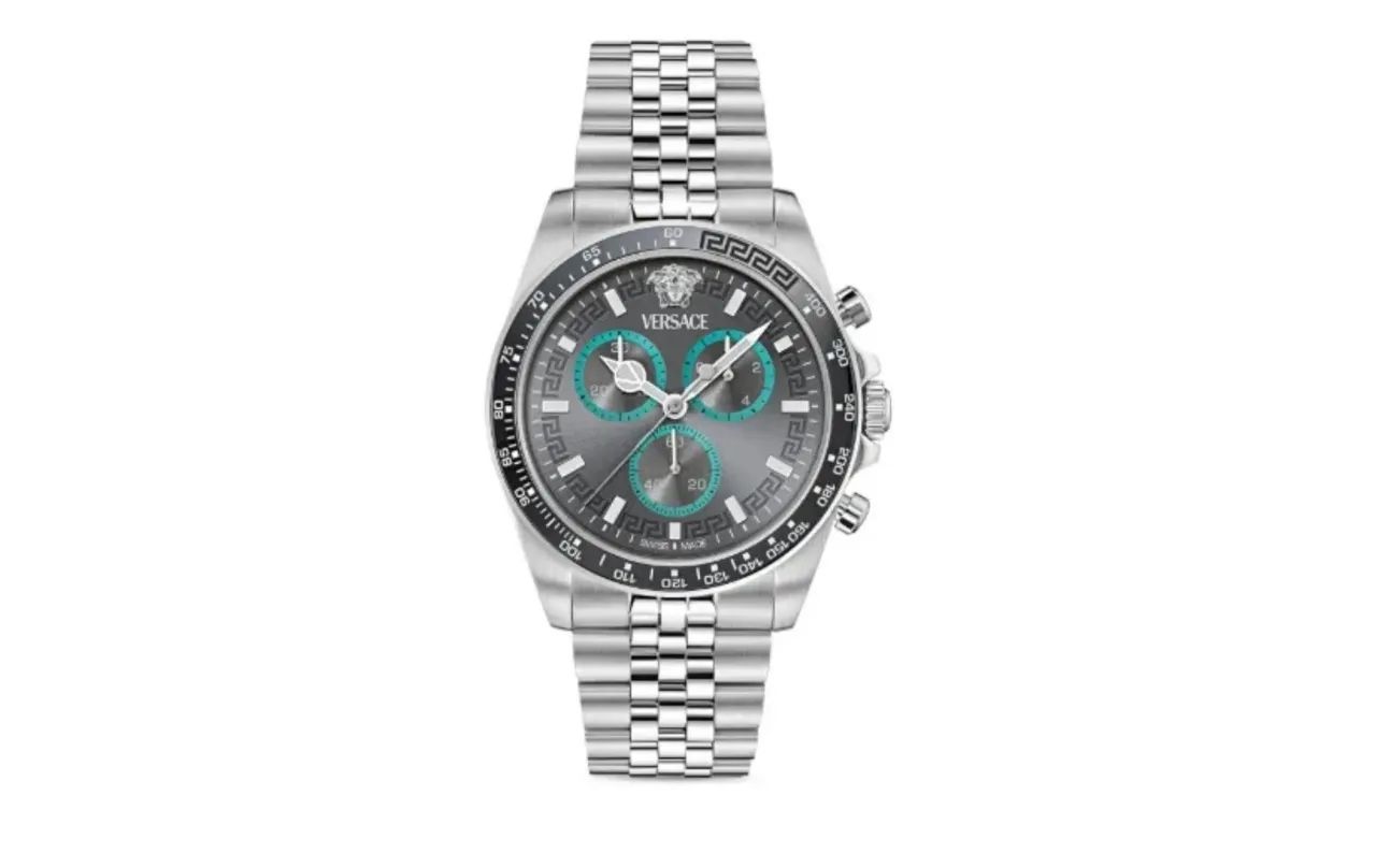 Versace - Relógio Greca Chrono Versace de 43mm - Foto 4