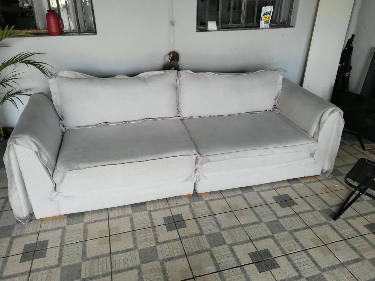 Vendo sofá de linho