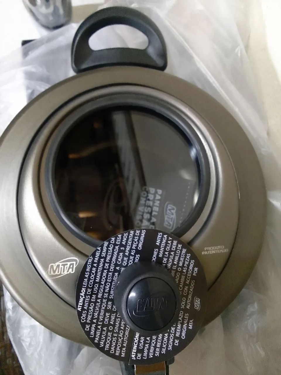 Panela Pressão Visor Vidro 4,5 L - Nova  - Foto 5
