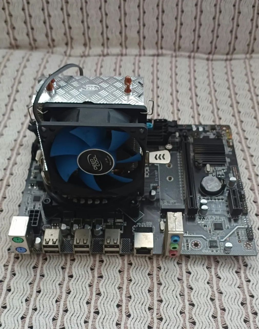 Kit placa mãe + processador + cooler