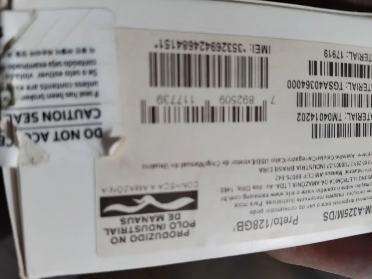 Caixa e manual celular Samsung a32 somente caixa, manual e chave chip  - Foto 5