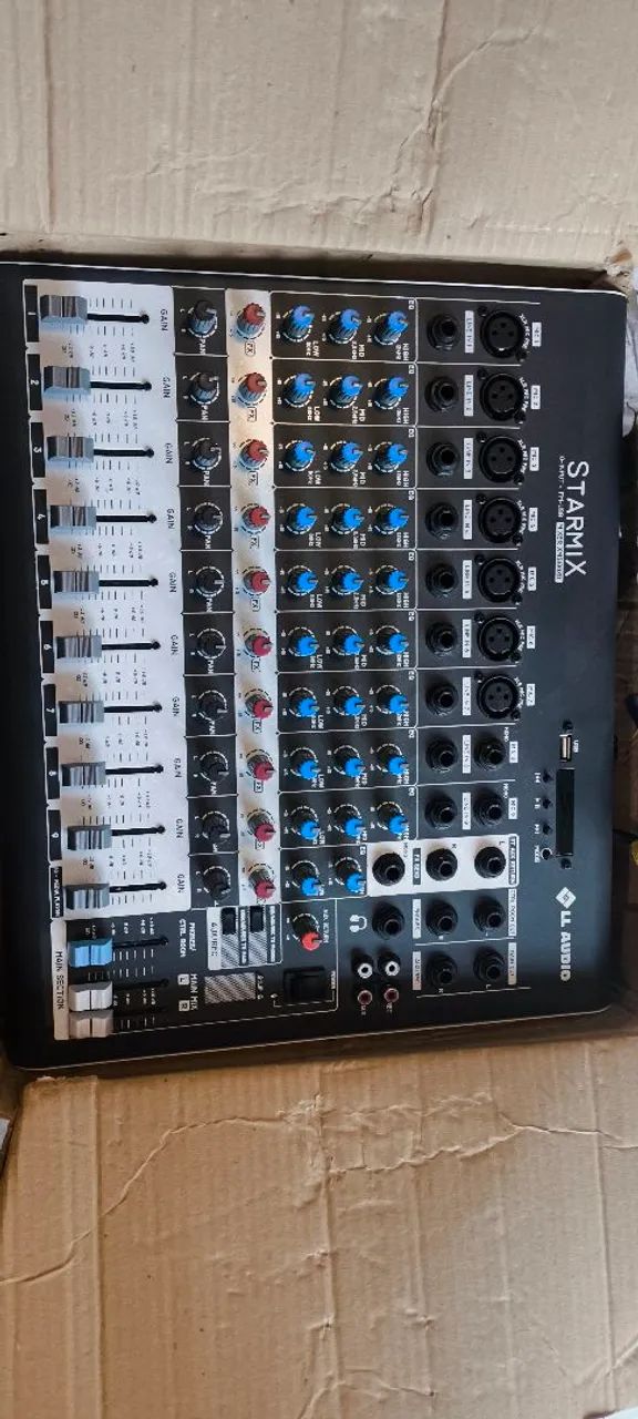 Mesa de som 9 canais bluetooth e gravadora  - Foto 5