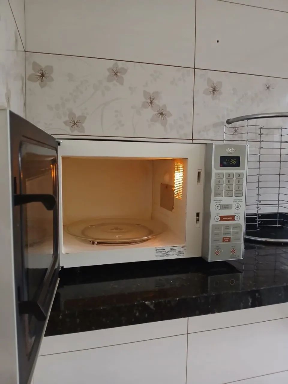 Microondas brastemp 25l inox/espelhado  - Foto 4