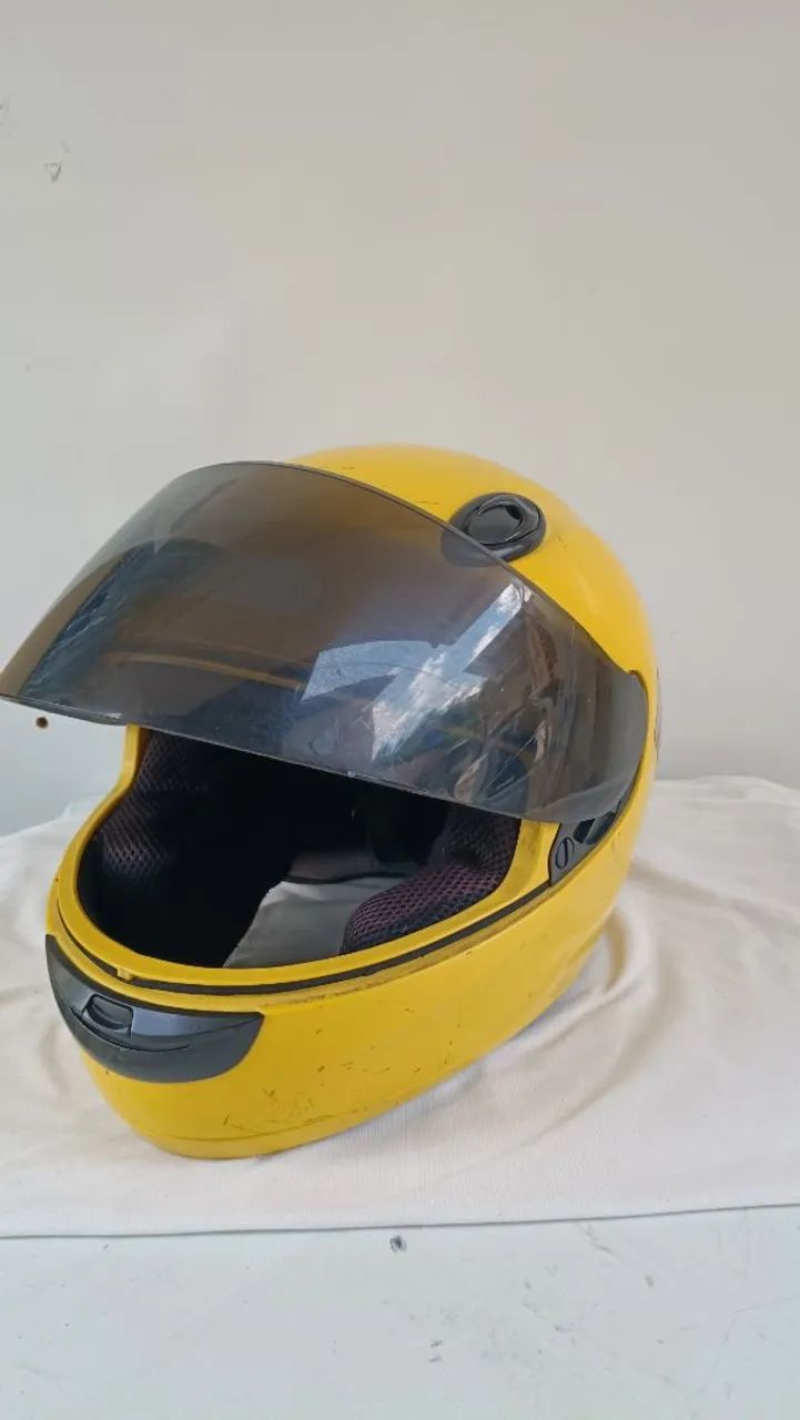 Capacete sky amarelo N60 G  - Foto 5