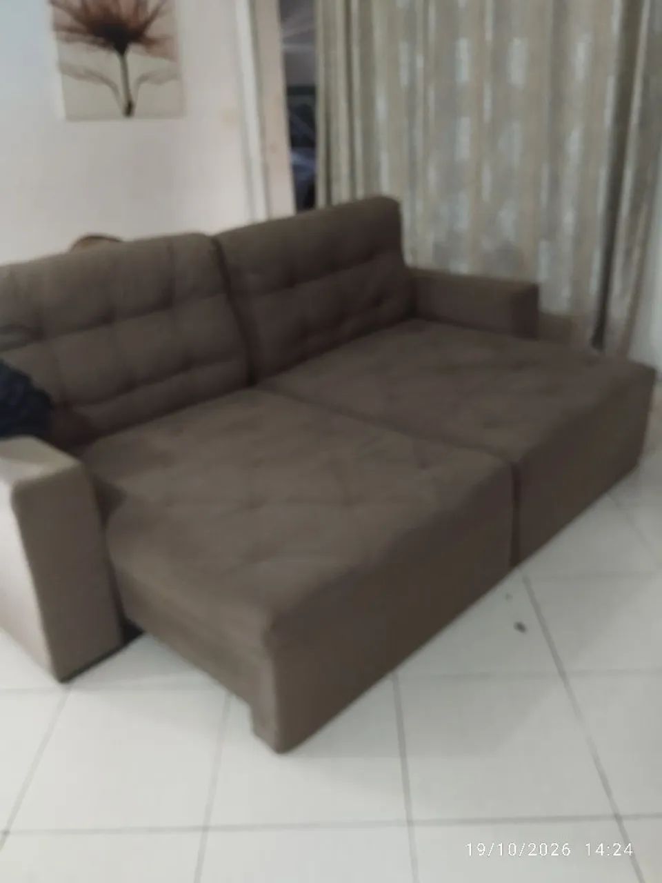 Sofá retrátil 2 lugares 