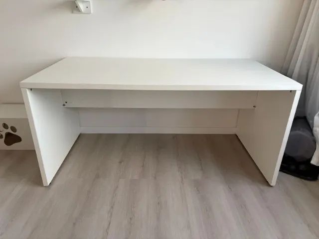 Mesa de escritório branca - Foto 4