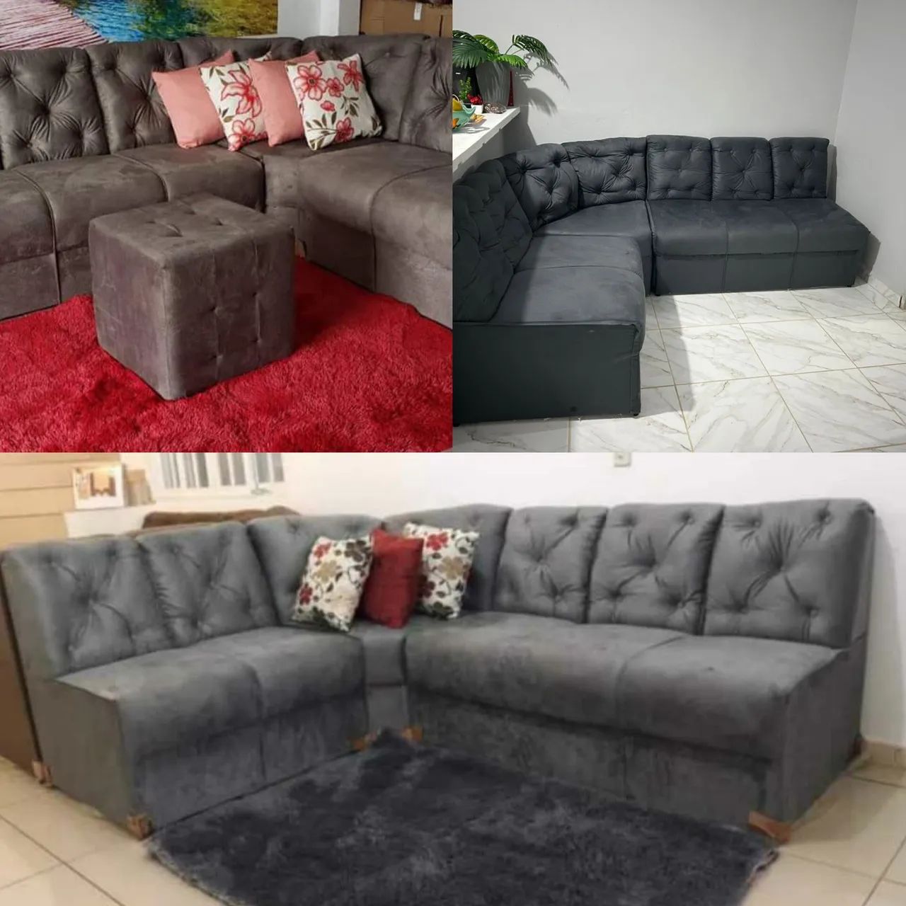 OFERTA: SOFÁ DE CANTO MODERNO EM VÁRIAS CORES (PAGAMENTO NA ENTREGA) - Foto 2