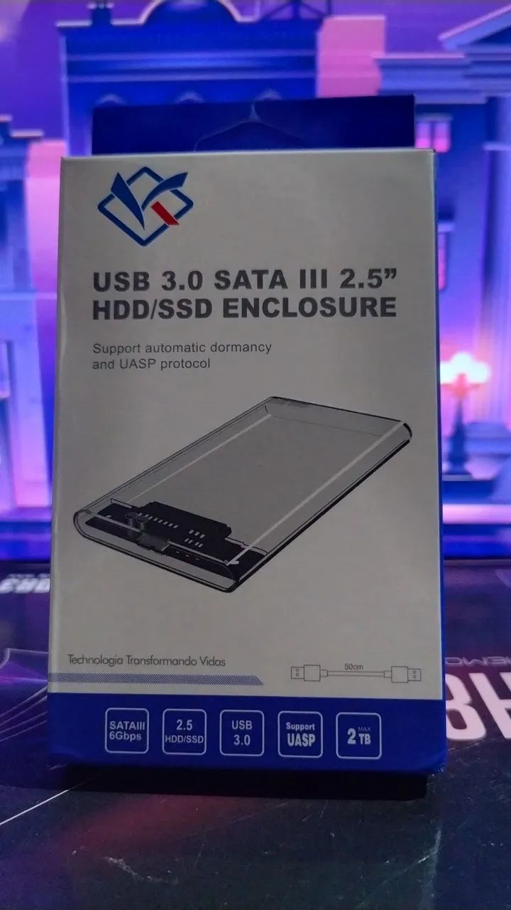 CASE PARA SSD OU HD ENTRADA USB 3.0