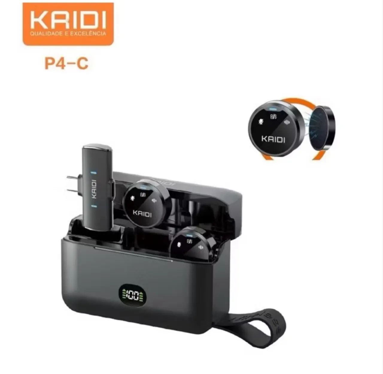Microfone de Lapela P4 | Kaidi - Foto 4