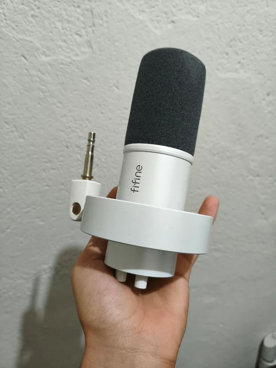 Microfone fifine K688 Branco + braço articulado - Foto 3