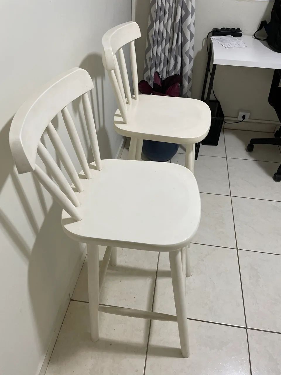 Par de Banquetas de madeira - Foto 3