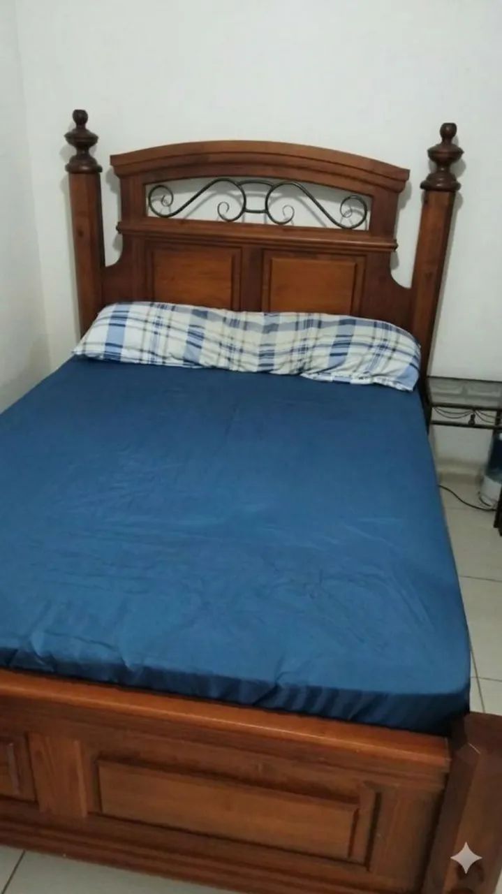 Cama de Casal - Madeira Maciça Rústica  - Foto 2