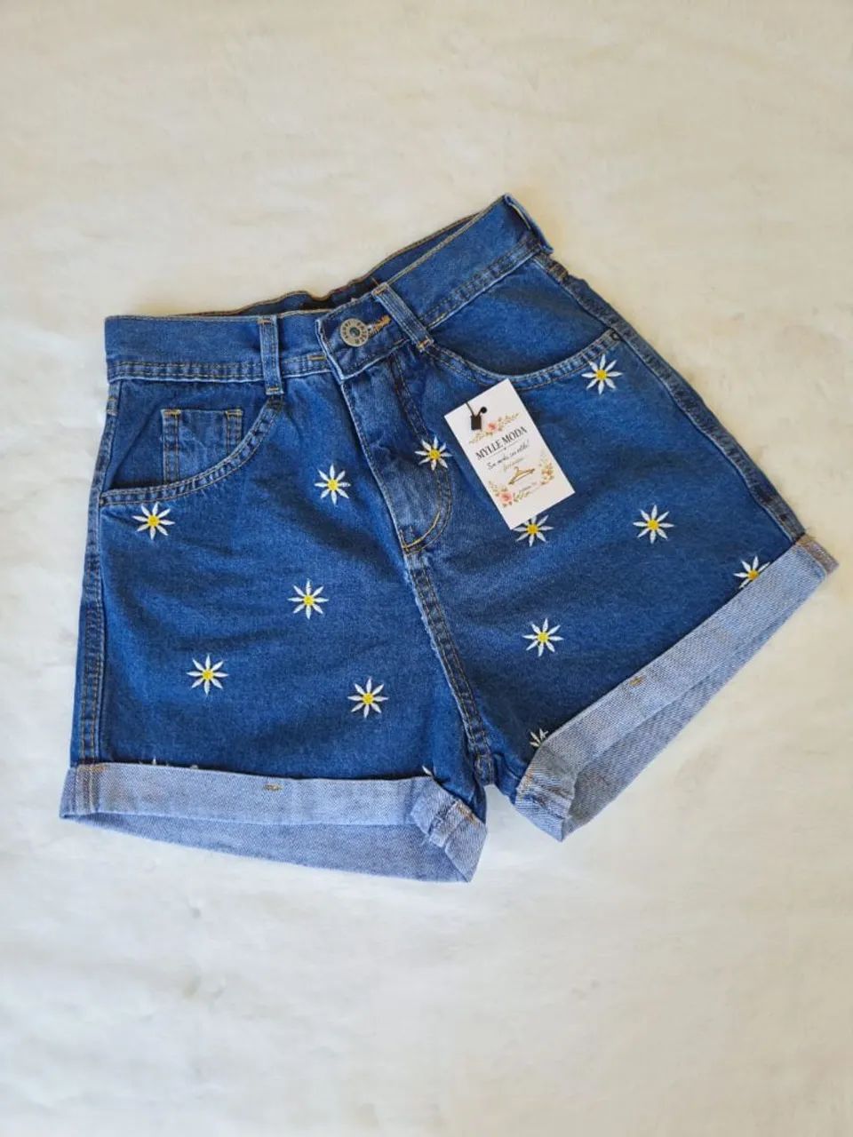 Short Jeams Mom Bordado - Foto 2