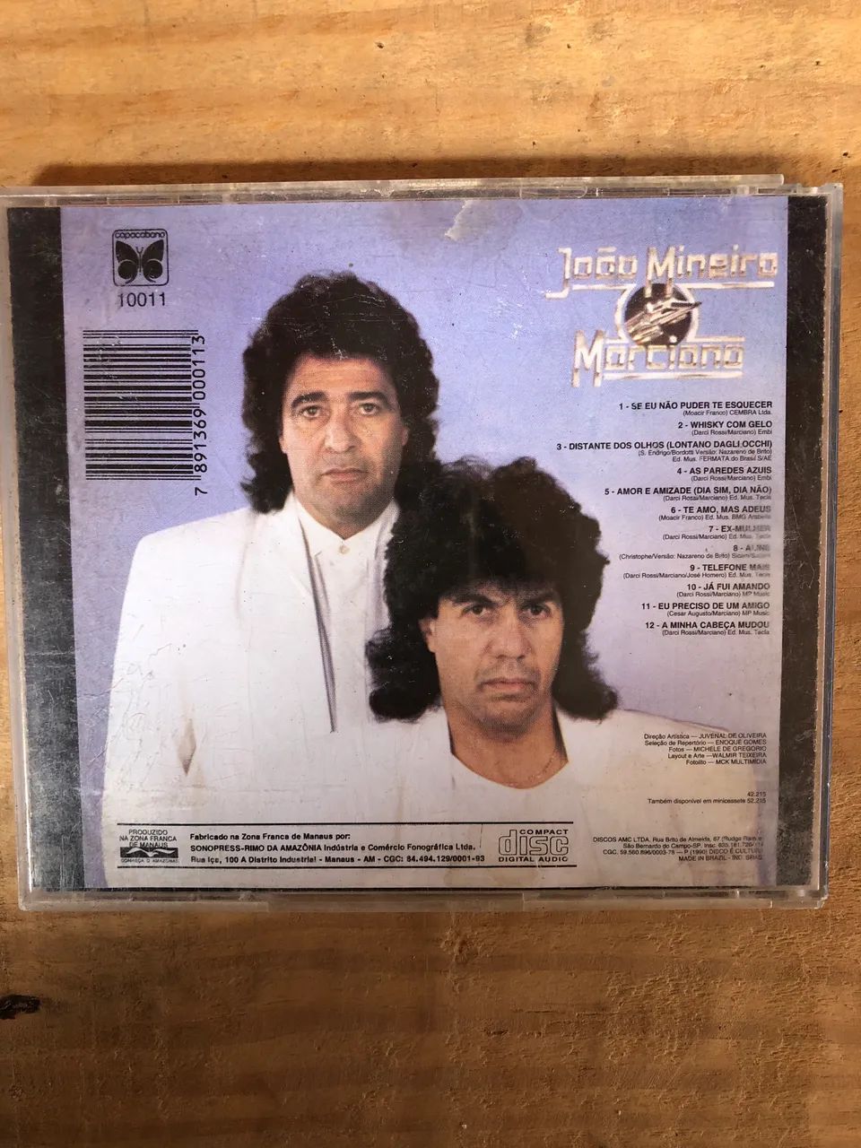 Cd original João Mineiro e Marciano Disco de Ouro - CDs, DVDs etc