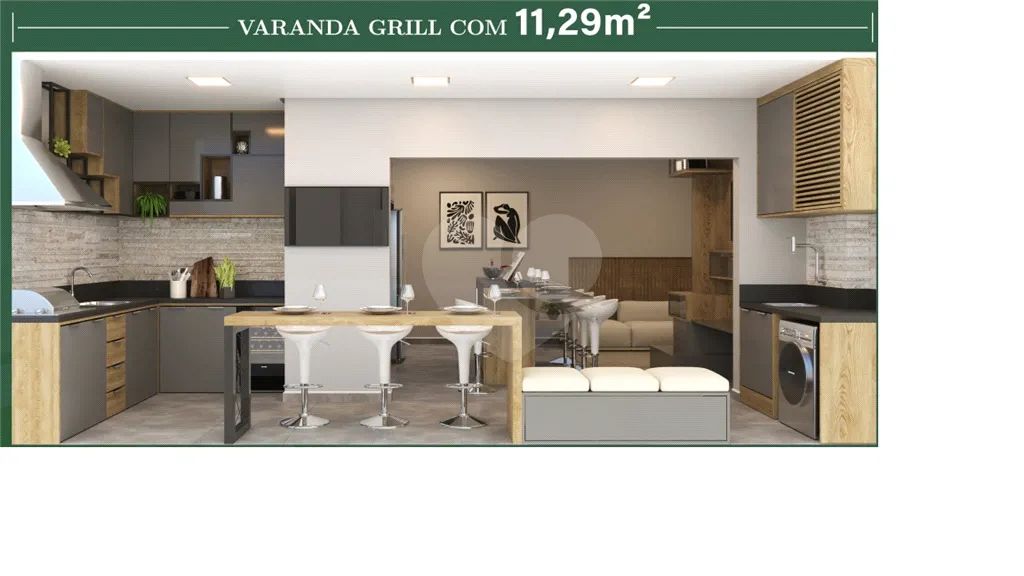 Apartamento pronto para morar com 2 dormitórios, sendo uma suíte e ampla varanda grill. - Foto 3