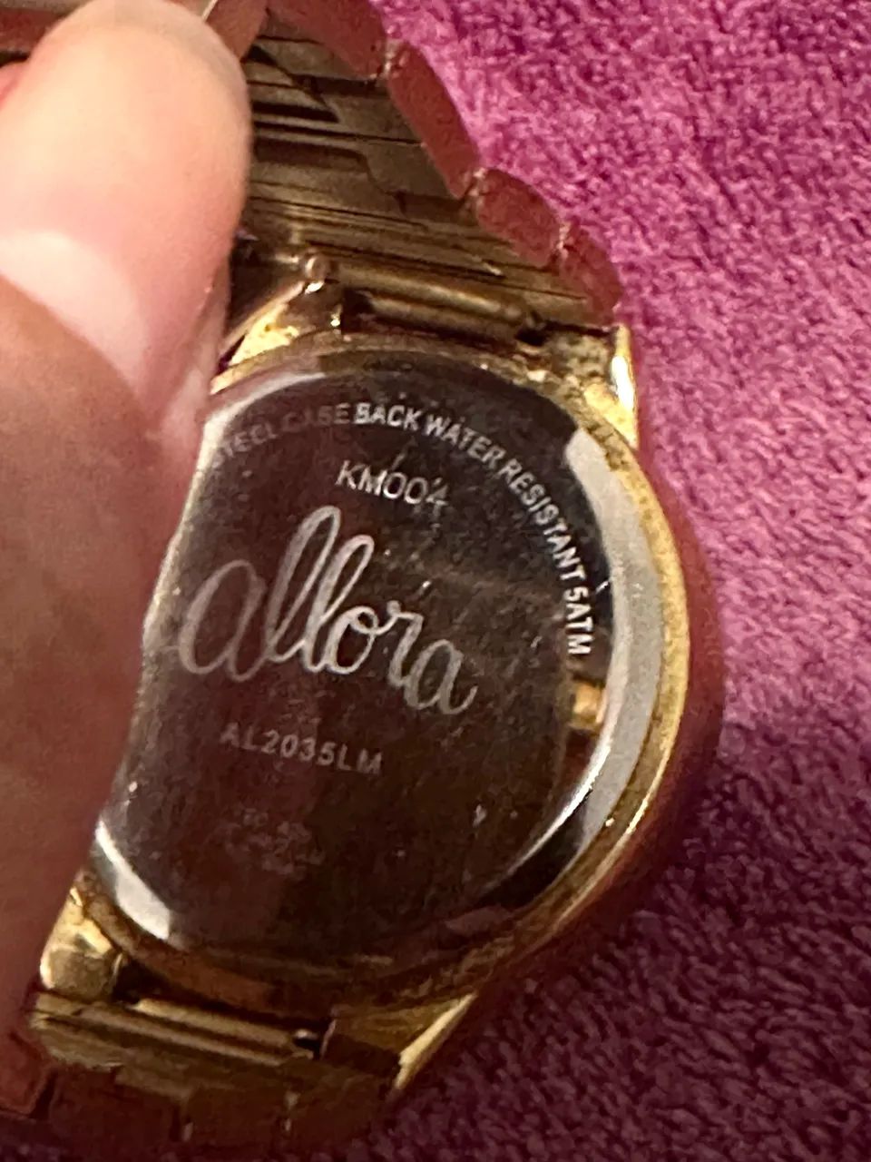 Relógio dourado Allora  - Foto 4