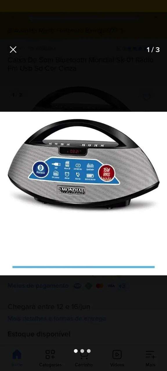 Caixa de som Bluetooth Mundial sk-01 - Foto 2