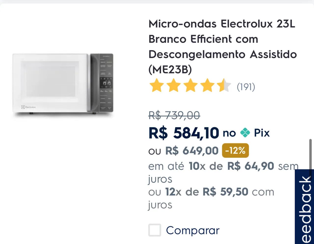 Vendo microondas eletrolux novo  - Foto 2