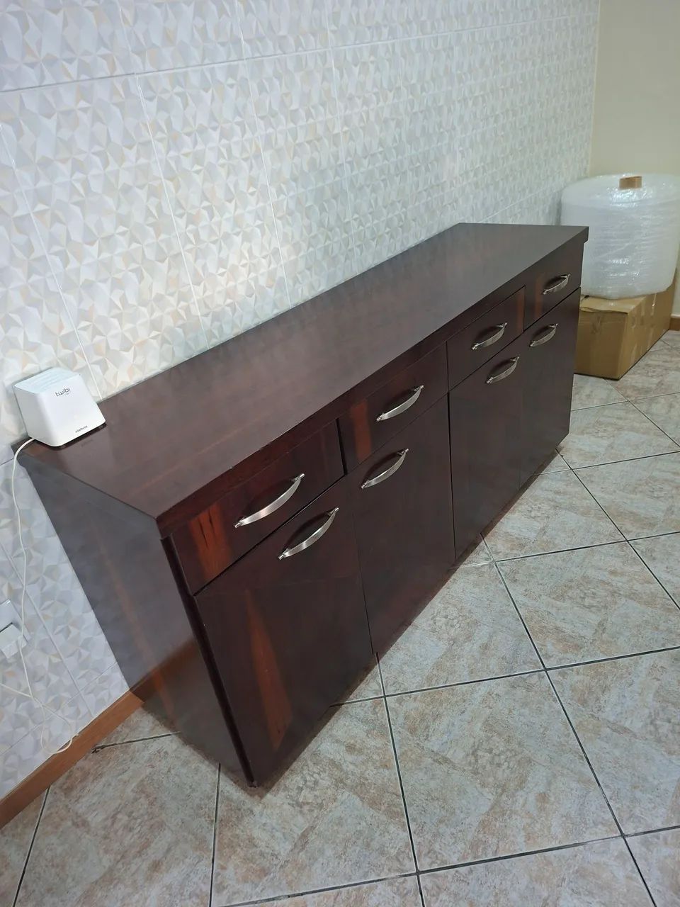 MESSA DE JANTAR E BUFFET MADEIRA MACIÇA  - Foto 4