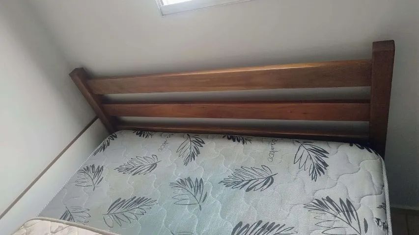 Cama de Madeira + Colchão Casal D60 - Foto 2
