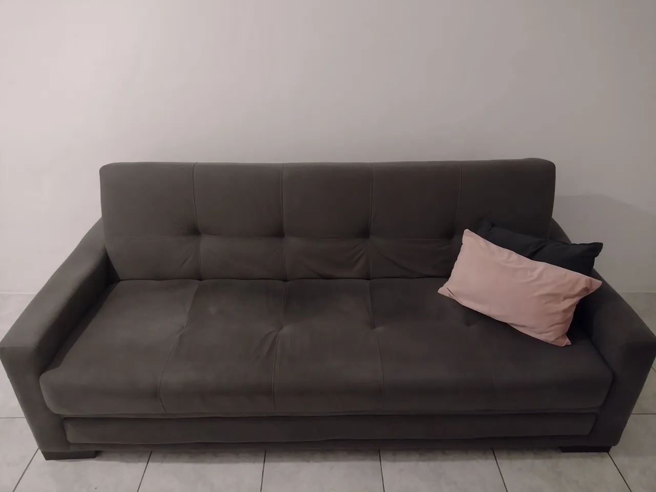 Super Promoção - Sofá Cama Cinza Usado 