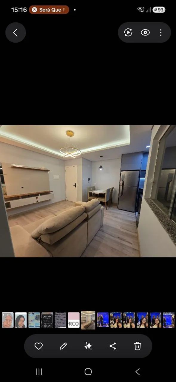 Apartamento alto padrão, semi-imobiliado 