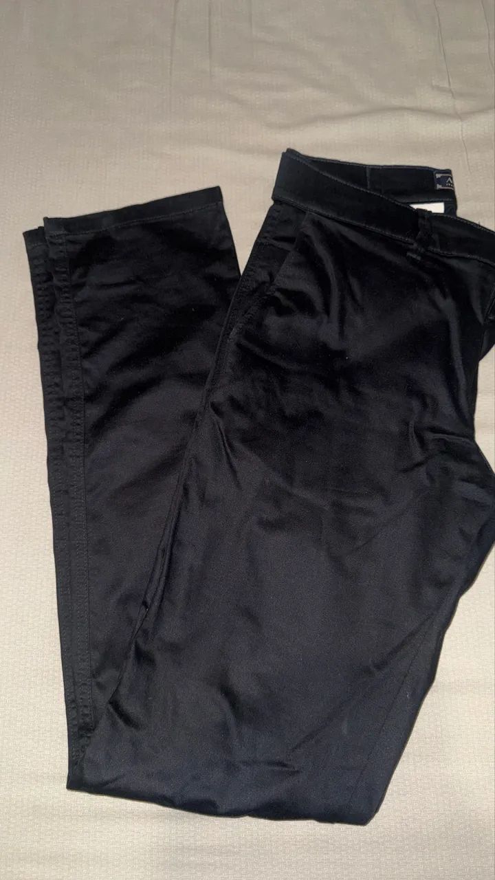 Calça Sarja Preta - Ash Italian Desing - 40 - Foto 2