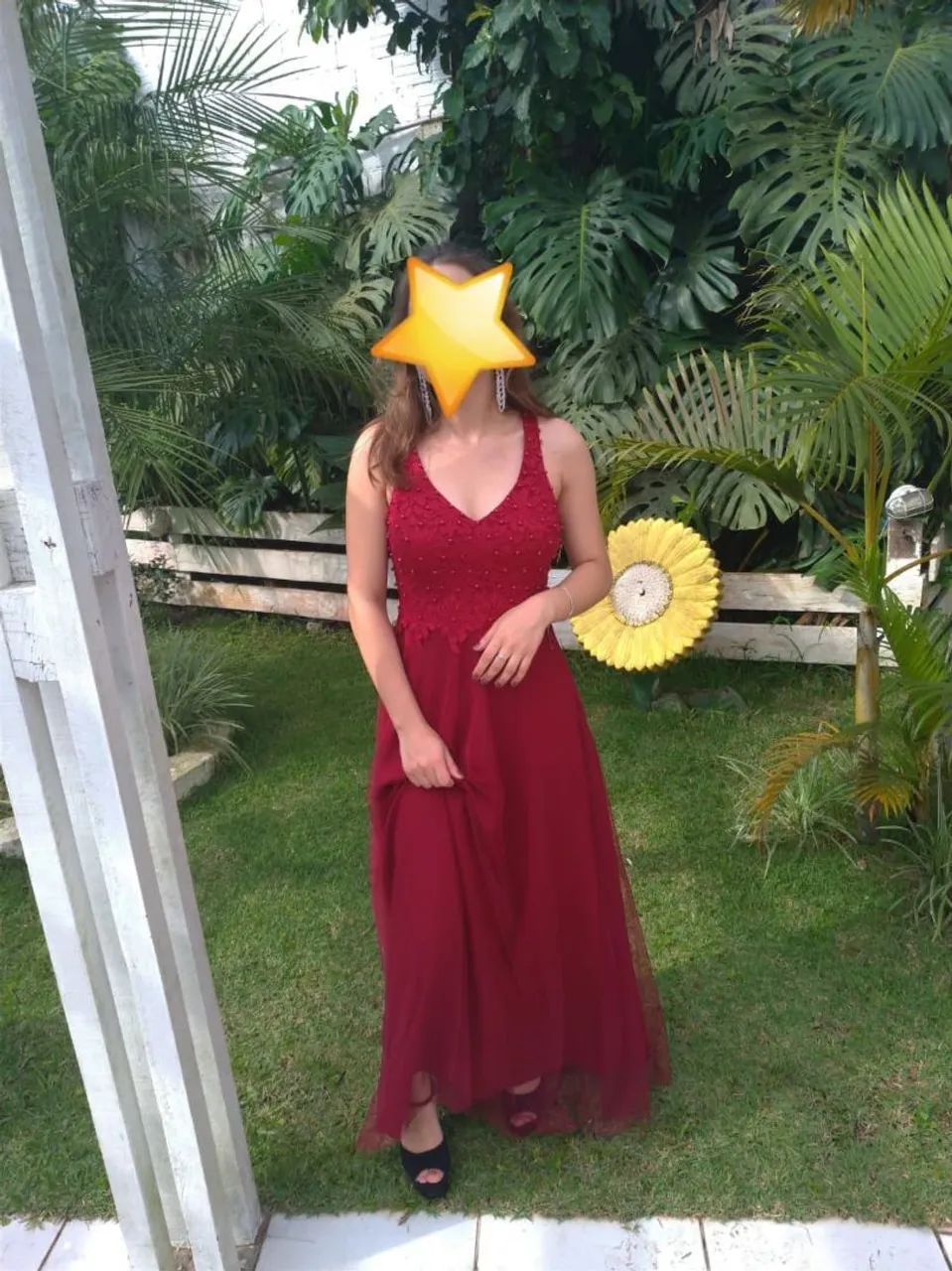 Vestido vinho