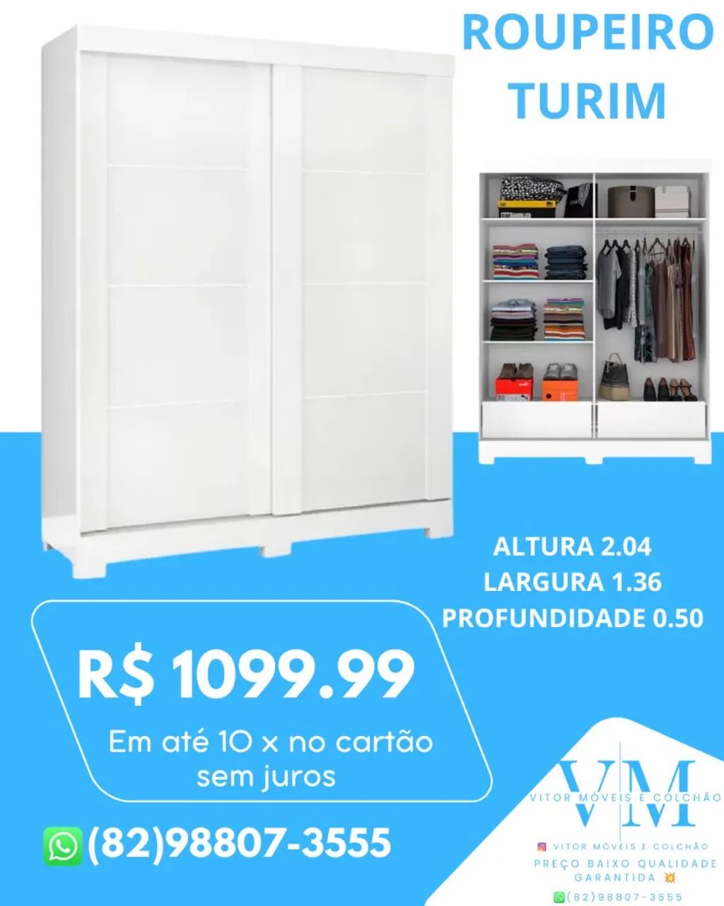PROMOÇÃO DE GUARDA ROUPA SOLTEIRO  - Foto 5