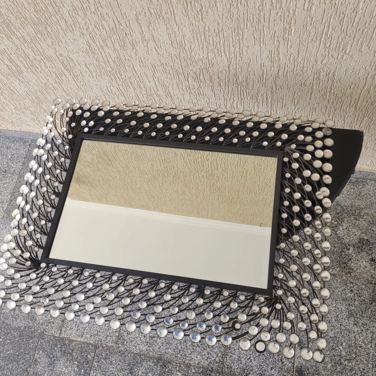 Aparador meia lua de ferro + espelho - Foto 3