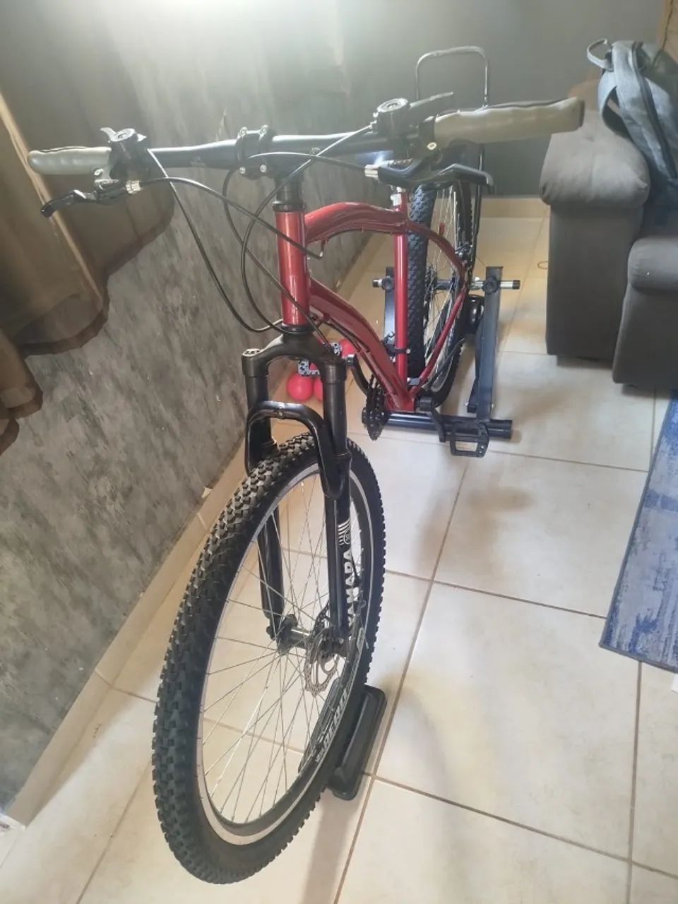 bicicleta aro 27 freio a disco - Foto 5