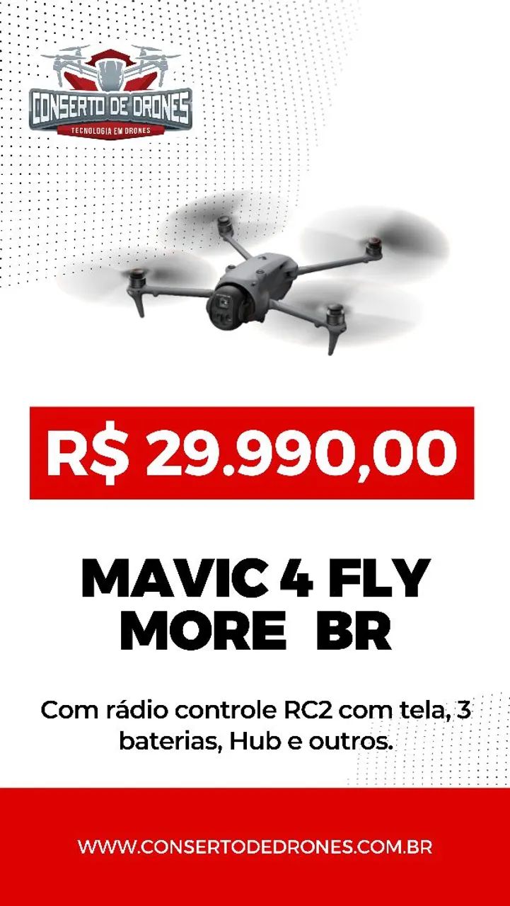 Drone DJI Mavic 4Pro Fly More BR