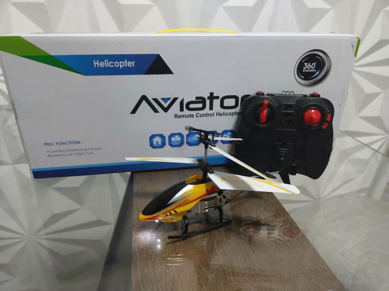 Helicóptero controle remoto a bateria novo  - Foto 5