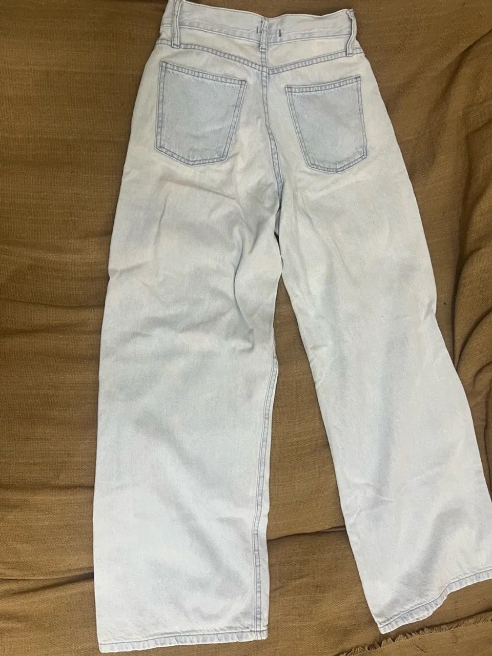 Calça jeans wide leg, tamanho 38, usada  - Foto 2