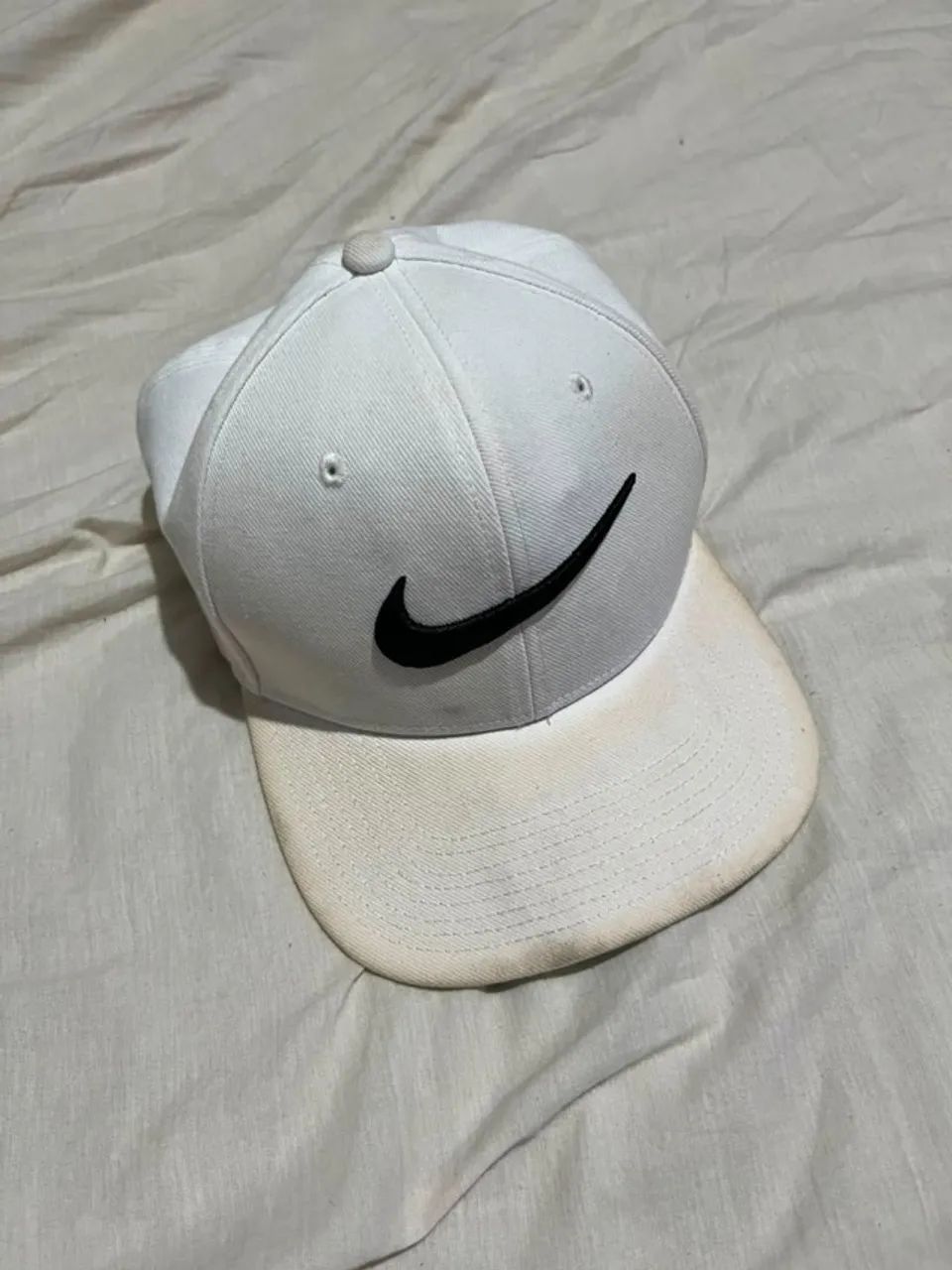 Boné Nike Aba Reta Branco, Original - Foto 3